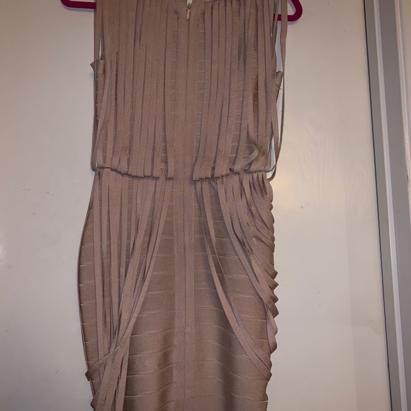 House of CB Champagne Colored Bandage Dress - Picture 4 of 4